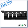 AUCAS 19inch Aço 12 portas retrátil 1u gerenciamento de cabos mesa de conferência gerenciamento de cabos para classificar patch cord